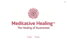 Tablet Screenshot of meditativehealing.org